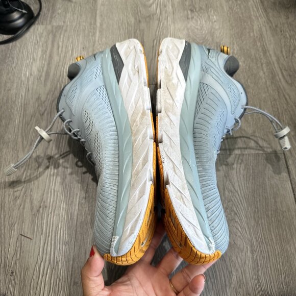 Hoka One One Bondi 7 Blue Fog Athletic Running Sneakers Mens Shoes Size 12.5 main image 2